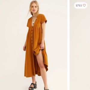 Free People Deep V Dress